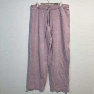 Tommy Bahama Sz Large Purple Cotton Drawstring Knit Loungewear Drawstring Pants